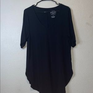 Torrid Size 1 Black Super Soft Tunic Top